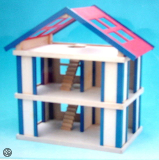 Poppenhuis hout Charls Design Toys